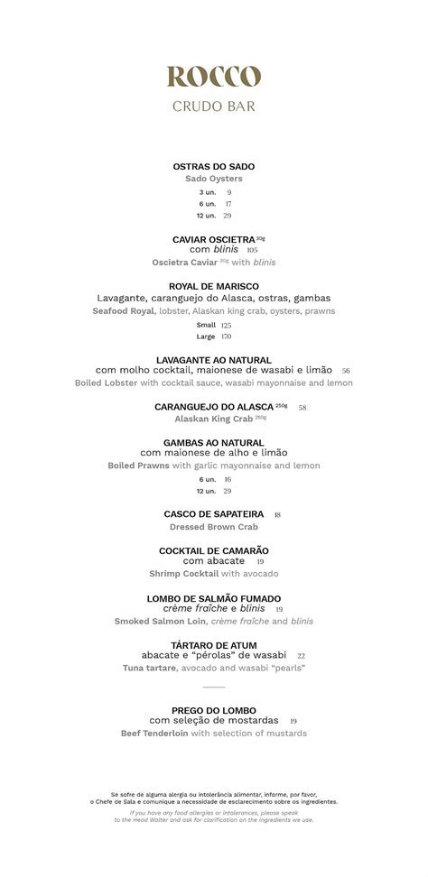 rocco restaurant lisbon|rocco lisbon menu.